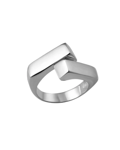 Pierścionek srebrny regulowany Boxy Silver