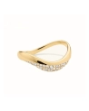 Pierścionek srebrny z cyrkoniami Airy Gold