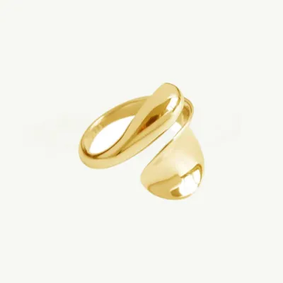 PIERŚCIONEK ZŁOTY WAVE GOLD