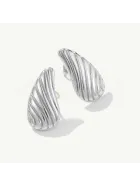 Kolczyki srebrne łezki grawerowane Marella Silver