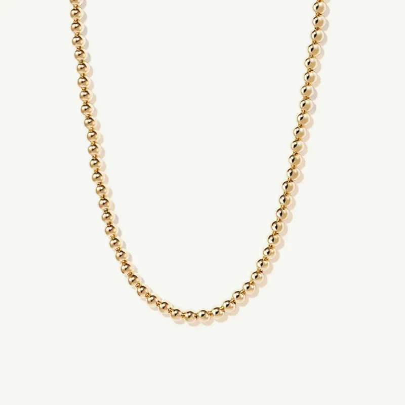 Naszyjnik choker z kulek Bally Gold