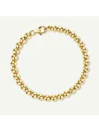 Bransoletka z kulek srebro pozłacane 18 k złotem Bally Gold