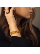 Bransoletka z kulek srebro pozłacane 18 k złotem Bally Gold