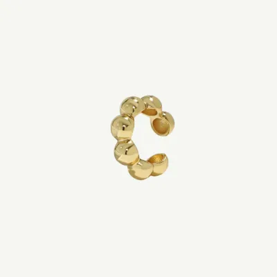Nausznica z kulkami Beads Gold