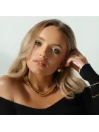 Pierścionek pozłacany regulowany Bliss Gold