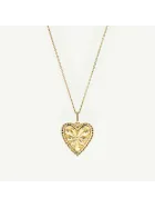 Naszyjnik medalion złote serce – romantyczna biżuteria Snobistiq