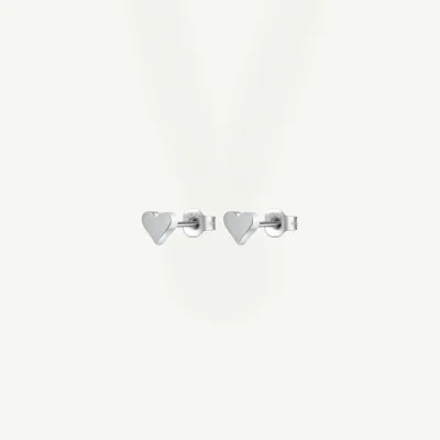 Kolczyki srebrne wkrętki serduszka Lil Love 925 | wkrętki srebrne