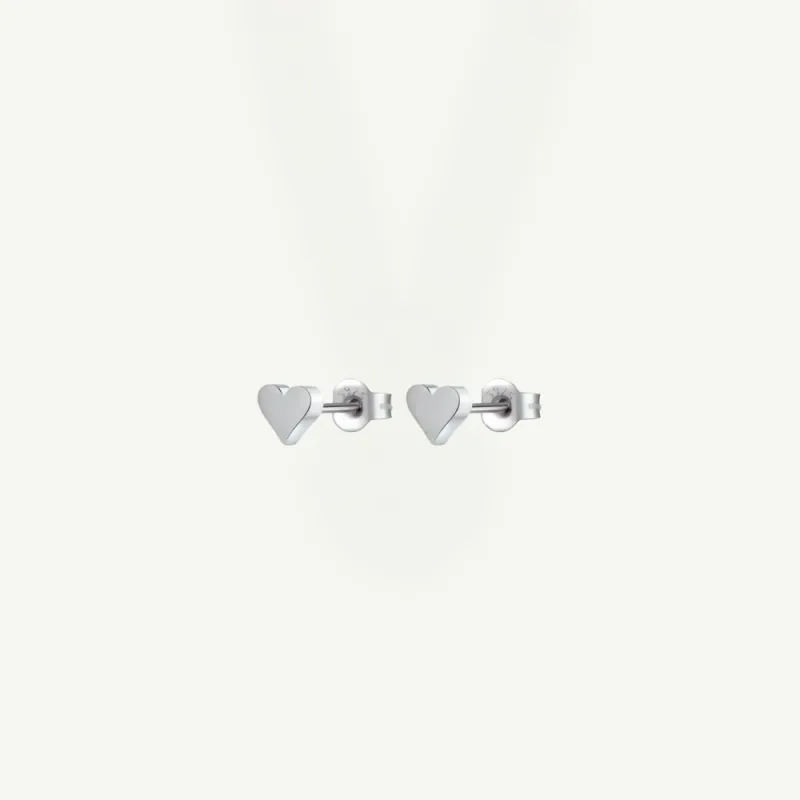 Kolczyki srebrne wkrętki serduszka Lil Love 925 | wkrętki srebrne