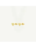 Małe kolczyki serca pozłacane 18K – Snobistiq