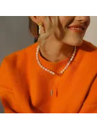 Naszyjnik z perłami Pearl Hook Gold srebro pozłacane