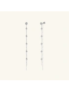 Kolczyki ślubne srebrne z moissanitem – elegancja Snobistiq