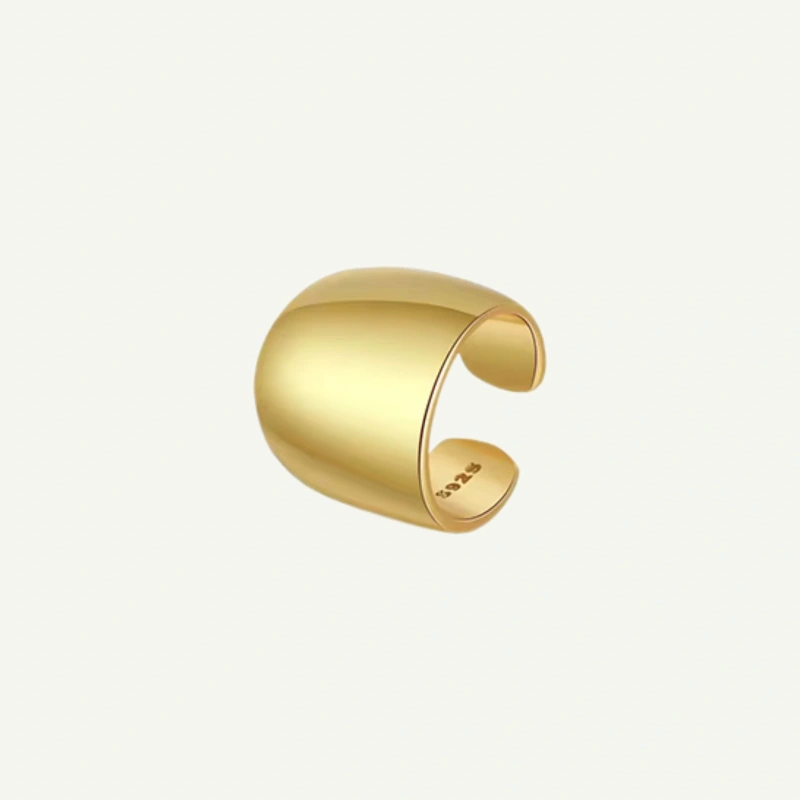 Nausznica srebrna Simple Earcuff Gold