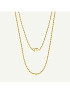 Łańcuszek srebrny pozłacany złotem choker Rope Gold