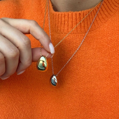 Naszyjnik srebrny z zawieszką Drop Silver