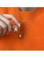 Naszyjnik srebrny pozłacany z zawieszką Drop Gold