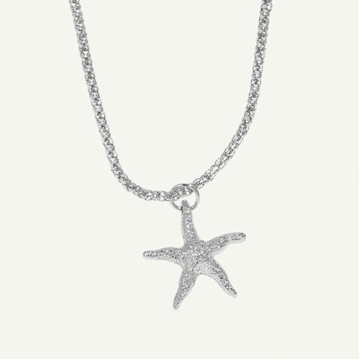 Naszyjnik srebrny z zawieszką rozgwiazda Starfish Silver