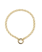 Bransoletka z klamerką pozłacana Brace Gold