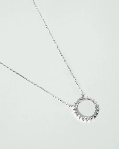 Naszyjnik srebrny z cyrkoniami Soleil Silver