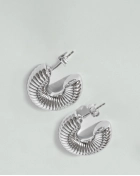 Kolczyki srebrne pozłacane pompowane Fusee Silver