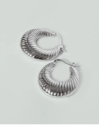 Kolczyki duże koła srebrne pozłacane Rays Silver