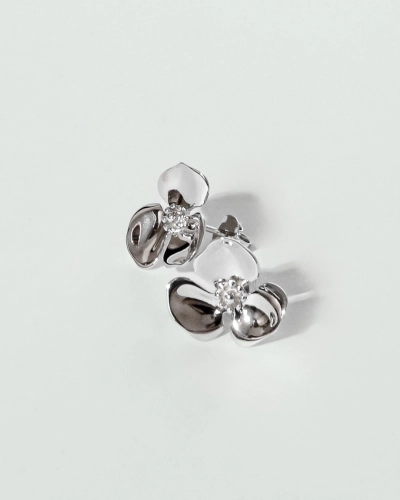 Kolczyki srebrne kwiatki Flora Silver