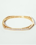 Bransoletka srebrna sztywna bangle Milano Gold