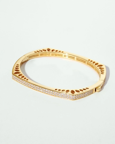 Bransoletka srebrna sztywna bangle Milano Gold