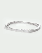 Bransoletka srebrna sztywna bangle Milano Silver