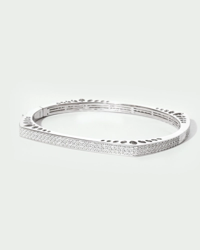 Bransoletka srebrna sztywna bangle Milano Silver