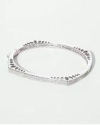 Bransoletka srebrna sztywna bangle Milano Silver