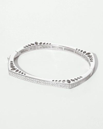 Bransoletka srebrna sztywna bangle Milano Silver