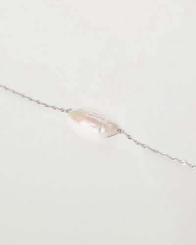 Naszyjnik srebrny z naturalną perłą Daisy Silver