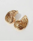 Kolczyki pozłacane Helix – muszle ze srebra 925 | Snobistiq