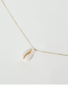 Naszyjnik srebrny pozłacany z muszlą Shell Gold