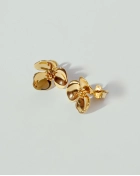 Kolczyki srebrne pozłacane kwiatki Flora Gold