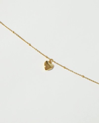 Naszyjnik z serduszkiem pozłacany srebrny Beloved Gold Snobistiq