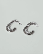 Kolczyki srebrne pompowane Twist Silver