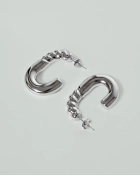 Kolczyki srebrne pompowane Twist Silver