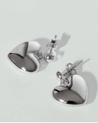 Kolczyki srebrne serca Cherish Silver