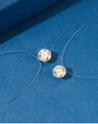 Naszyjnik srebrny z cyrkonią Invisible Oval Silver