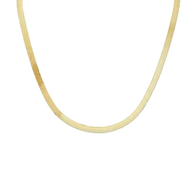 Naszyjnik choker – elegancki pozłacany choker żmijka | Snobistiq