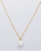 Naszyjnik z serduszkiem Love Moonstone Gold