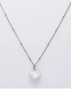 Naszyjnik z serduszkiem Love Moonstone Silver