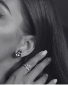 Kolczyki srebrne kwiatki Flora Silver