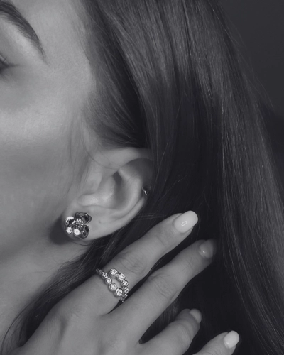 Kolczyki srebrne kwiatki Flora Silver