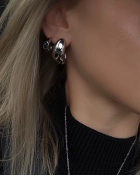Kolczyki srebrne Chunky Silver