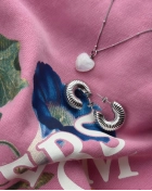 Naszyjnik z serduszkiem Love Moonstone Silver