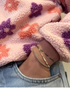 Bransoletka srebrna pozłacana Aura Gold