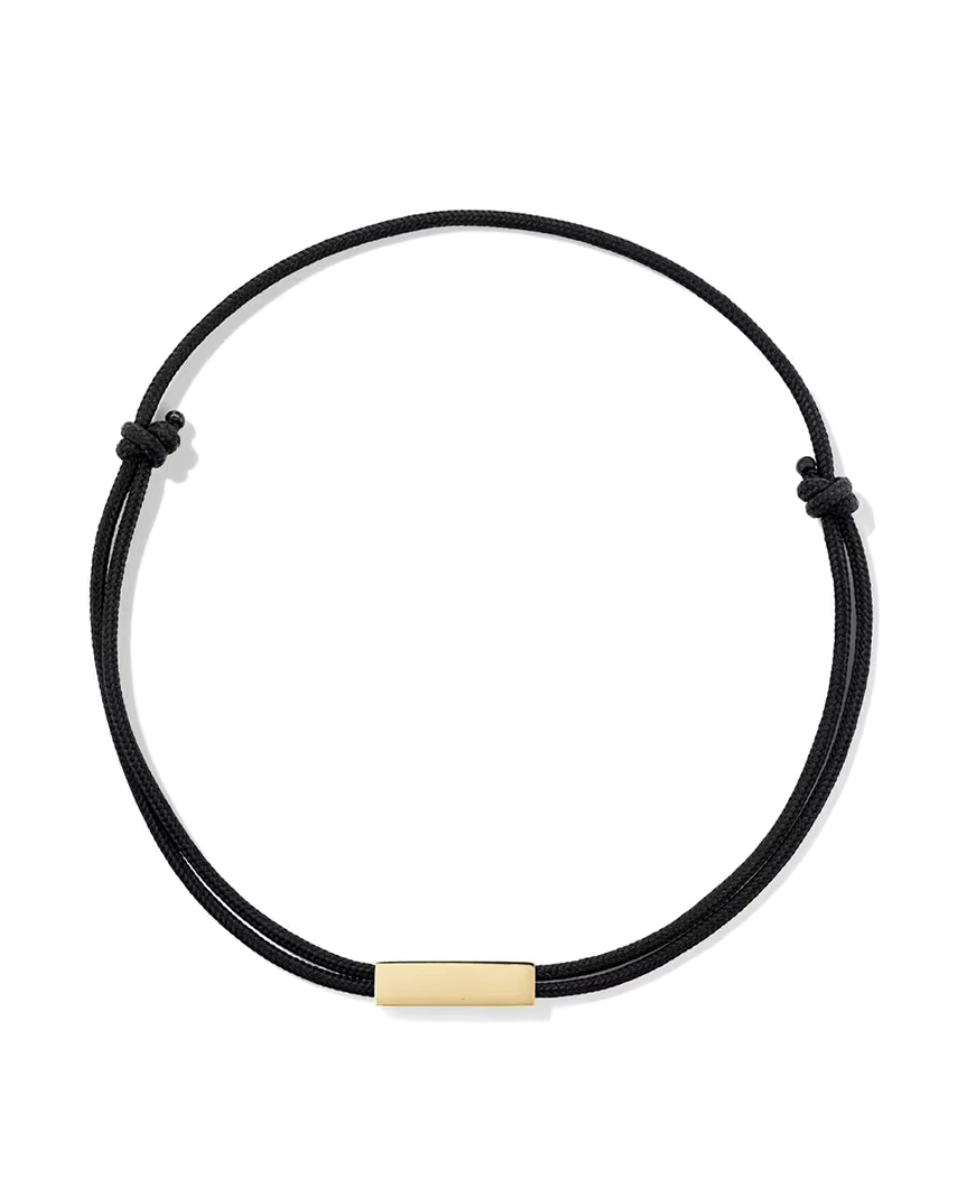 Bransoletka unisex na sznurku Mark Gold