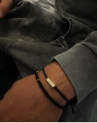 Bransoletka unisex na sznurku Mark Gold